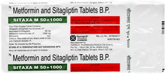 Sitaxa M 50+1000 Tablet 15 Sitaxa M 50+1000 Tablet 15