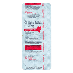 Cilniright 20 Mg Tablet 10