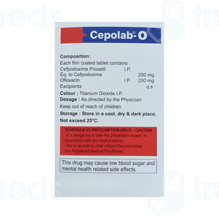 Cepolab O 200/200 MG Tablet 10