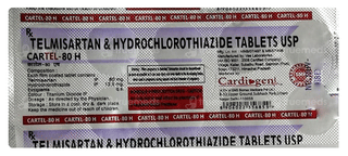 Cartel H 80/12.5 Mg Tablet 10