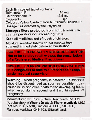 Telmijub Ch 40 Tablet 15