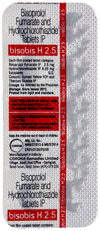 Bisobis H 2.5 Tablet 10