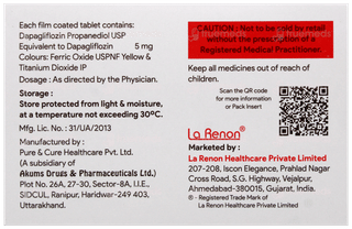 Dapahenz 5 Tablet 15