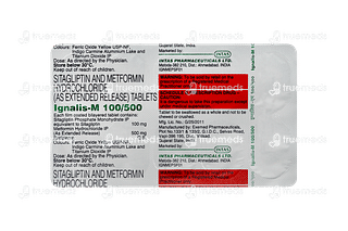 Ignalis M 100/500 MG Tablet Er 10