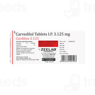 Cardilox 3.125 MG Tablet 10