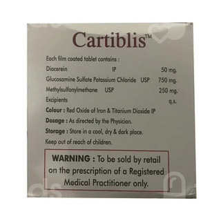 Cartiblis 50/750/250 MG Tablet 10