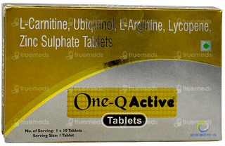 l carnitine coenzyme q10 zinc lycopene and astaxanthin tablets L-Carnitine, Co-Enzyme Q10, Tablet at ₹ 800/stripe | and in New Delhi One Q Active Tablet 10