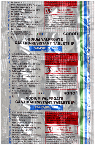 Valparin 500 Alkalets Tablet 15