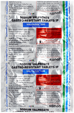 Valparin 500 Alkalets Tablet 15
