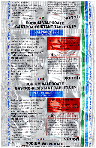 Valparin 500 Tablet 15