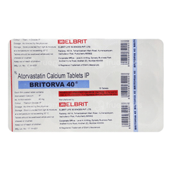 Britorva 40 Mg Tablet 15