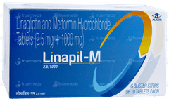 Linapil M 2.5/1000 Tablet 10 Linapil M 2.5/1000 Tablet 10