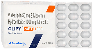 Glipy Met 1000 Tablet 15