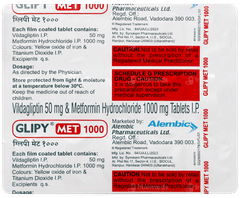 Glipy Met 1000 Tablet 15