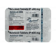 Aciclovir 800 Tablet 10 Aciclovir 800 Tablet 10