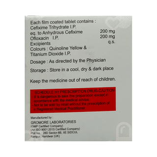 Cefiez O 200/200 MG Tablet 10