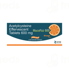 Mucofizz 600 Orange Flavor Sugar Free Effervescent Tablet 10