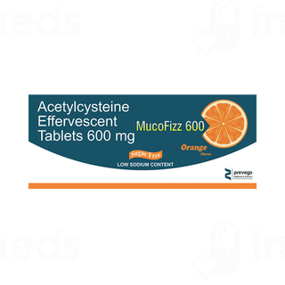 Mucofizz 600 Orange Flavor Sugar Free Effervescent Tablet 10