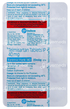 Telmichek 40 Tablet 15
