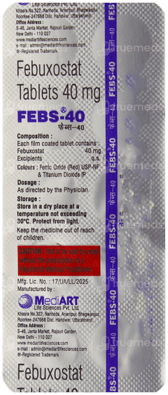 Febs 40 Tablet 10 Febs 40 Tablet 10