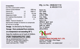 Nurical K2 Tablet 10