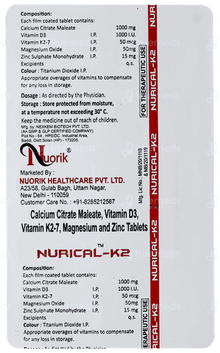 Nurical K2 Tablet 10