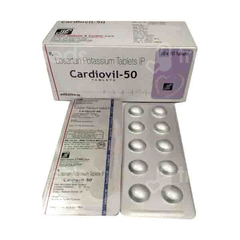 Cardiovil 50 Mg Tablet 10
