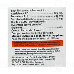 Acelive Sp 100/325/15 MG Tablet 10