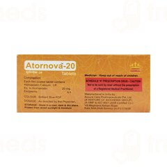 Atornova 20 MG Tablet 10 Atornova 20 MG Tablet 10