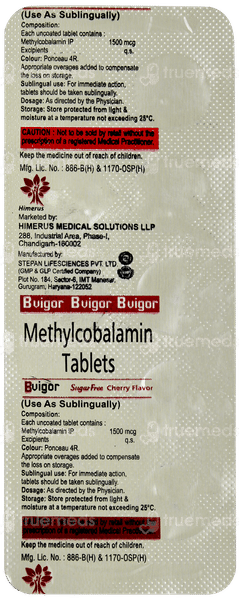 Bvigor Cherry Flavour Sublingual Tablet 10