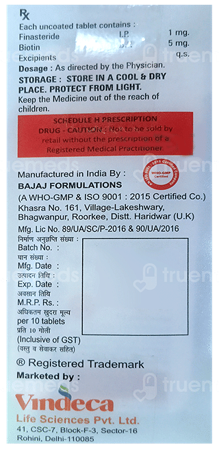 Bio Hairr F 5/1 Mg Tablet 10