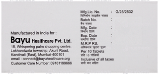 Bayurab 20 Tablet 10