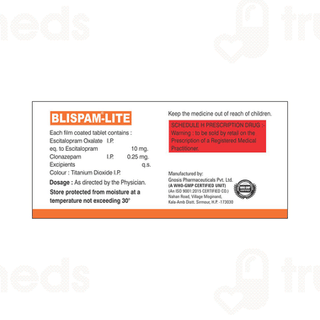 Blispam Lite 0.25/10 MG Tablet 10