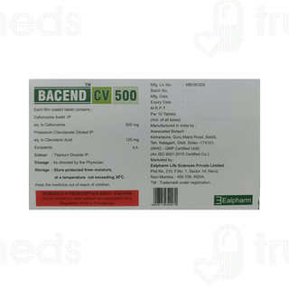 Bacend Cv 500/125 Mg Tablet 10