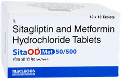 Sita Od Met 50/500 Tablet 10