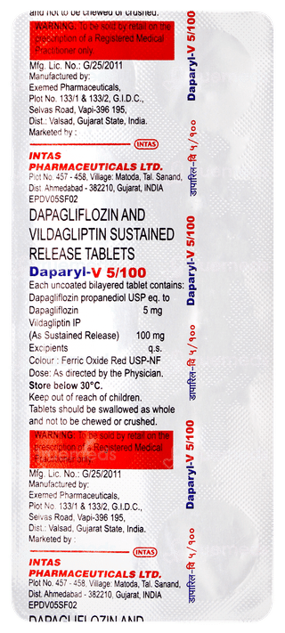 Daparyl V 5/100 Tablet 10