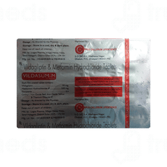 Vildasum M 500/50 Tablet 15 Vildasum M 500/50 Tablet 15