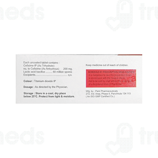Cefiskora 200 Mg/60 M Tablet 10