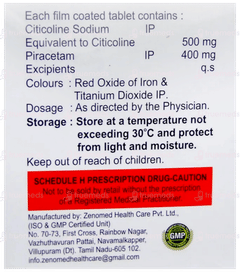 Cogni Plus 500/400Mg Tablet 10 Cogni Plus 500/400Mg Tablet 10
