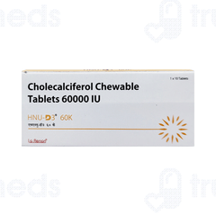 Hnu D3 60K Chewable Tablet 10