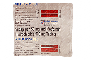 Vildov M 50/500 MG Tablet 15