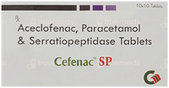 Cefenac Sp 100/325/15Mg Tablet 10 Cefenac Sp 100/325/15Mg Tablet 10