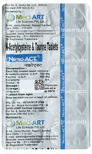 Nefro Act 500/150 MG Tablet 10