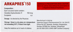 Arkapres 150 Tablet 10 Arkapres 150 Tablet 10