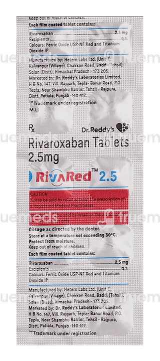 Rivared 2.5 Tablet 10