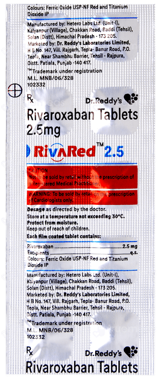 Rivared 2.5 Tablet 10
