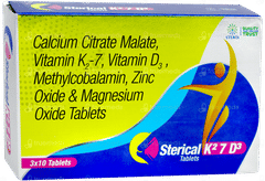Sterical K2 7 D3 Tablet 10 Sterical K2 7 D3 Tablet 10