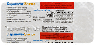 Dapanova S 10/100 Tablet 10