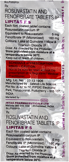 Lipitas F 5 Tablet 10 Lipitas F 5 Tablet 10