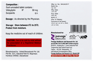 Vigliptin 50 Tablet 15